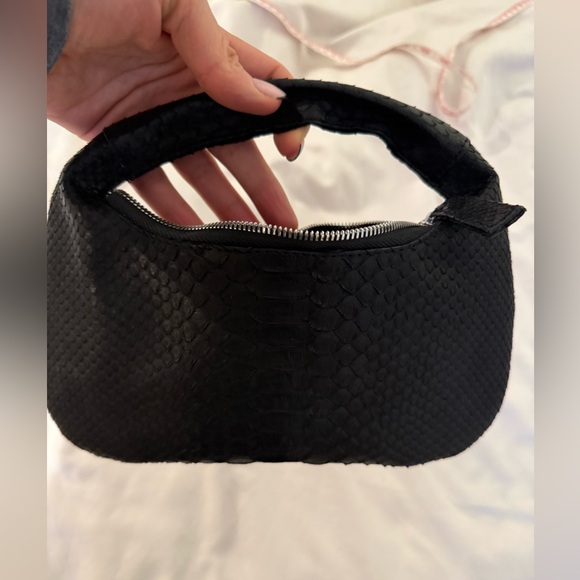 Custom made black python mini bag - Picture 6 of 8